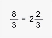 Fractions to Mixed Numbers question